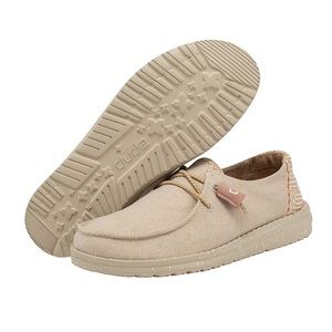 Hey Dudes Wendy Chambray Grasscloth - pink & tan